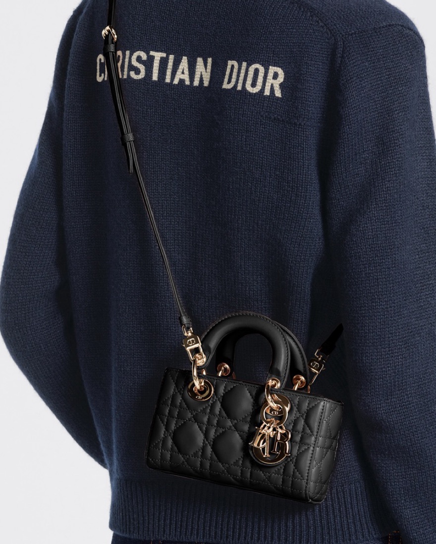 ディオール Lady D-Joyマイクロバッグ  6238334 Lady D-Joy Micro Bag Rose des Vents Cannage Lambskin | DIOR