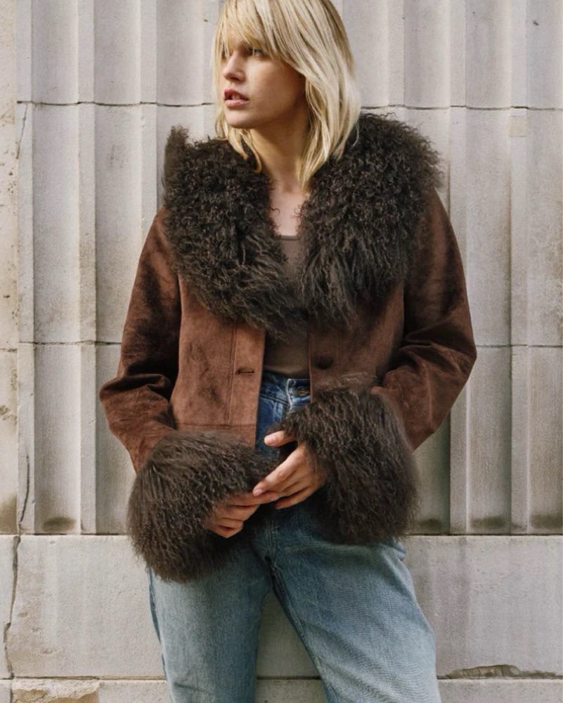 【サラマリカ】Srideri Gather Short Jacket Charlotte Simone Cropped Penny Jacket by Charlotte Simone - Pickle
