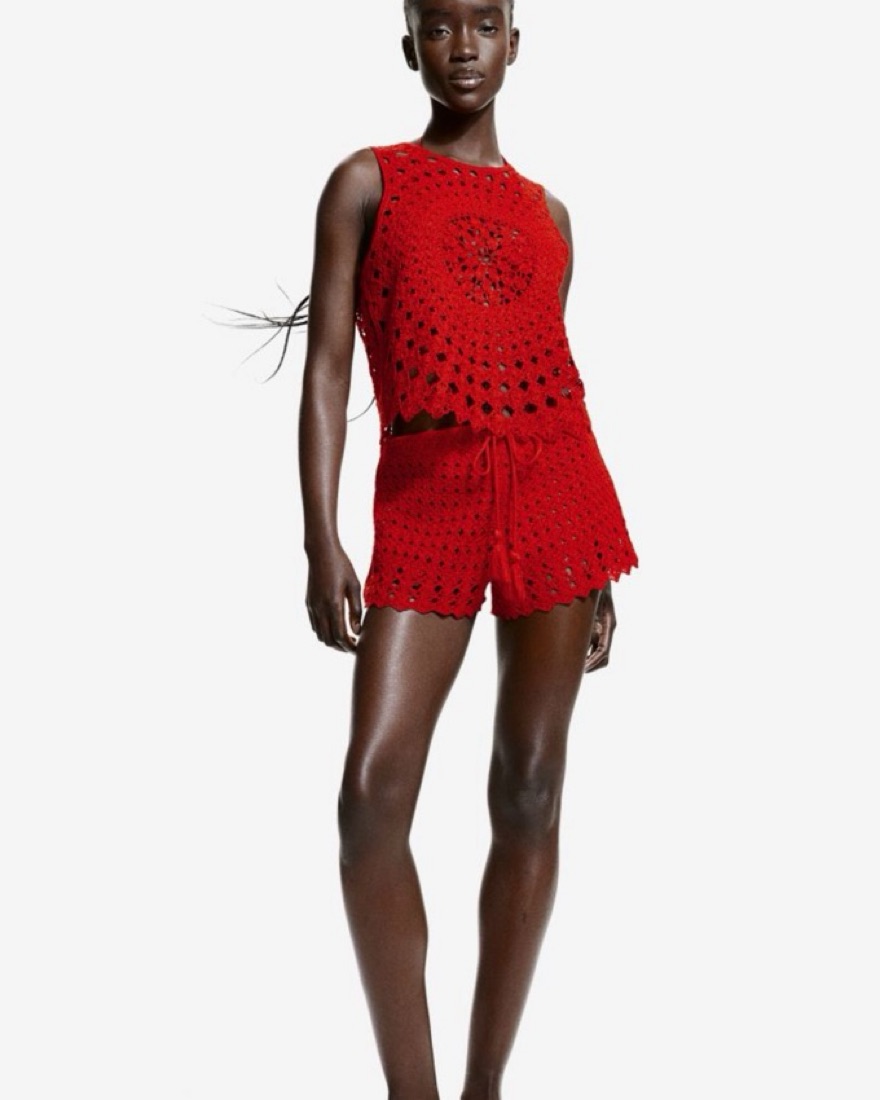 Red Crochet Set by H&M - Pickle