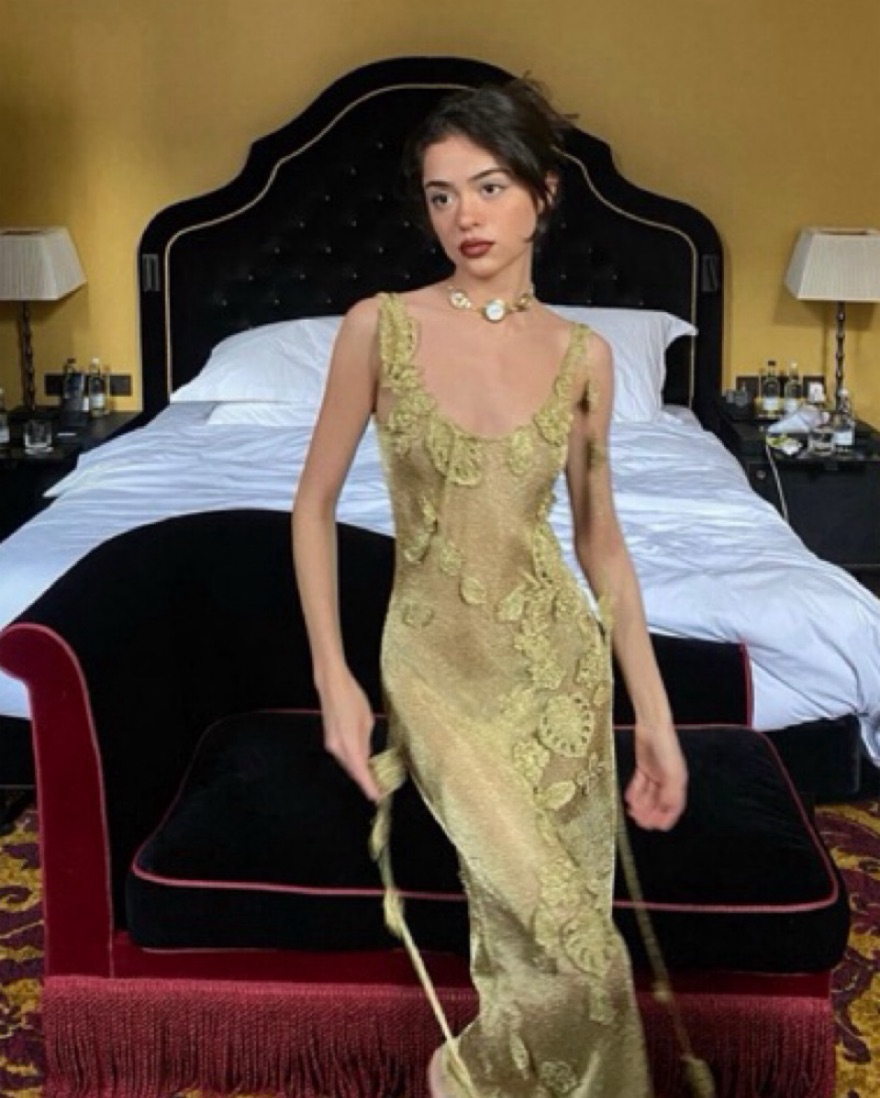 Cult Gaia Pemma Crochet Dress by Cult Gaia - Pickle