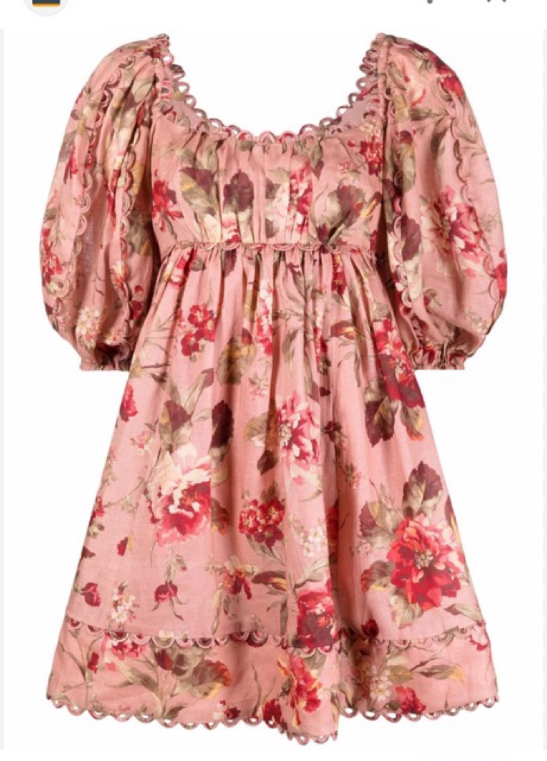 ZIMMERMANN Cassia Puff-Sleeve Floral-Pr by Zimmermann - Pickle