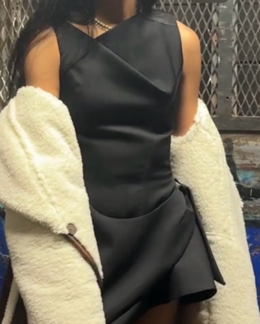 Mugler x H&M Wool Structured Mini Dress by Mugler - Pickle