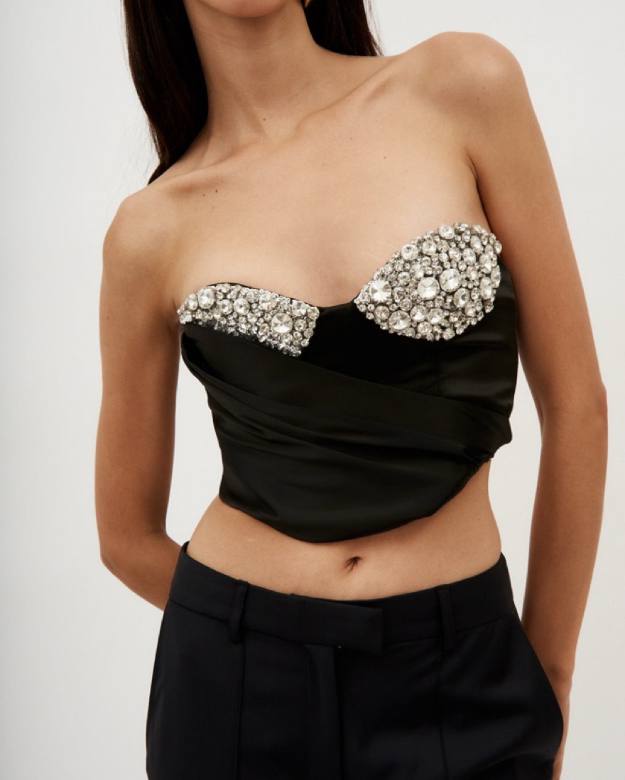 【Katie】Hanging Rock Bustier♡ Natural Want It All Crochet Bustier