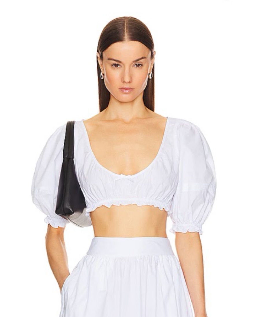 トップス litmus Her Praha Gathered puffy top Azalea Nap Top by Hill House Home | Rent the Runway