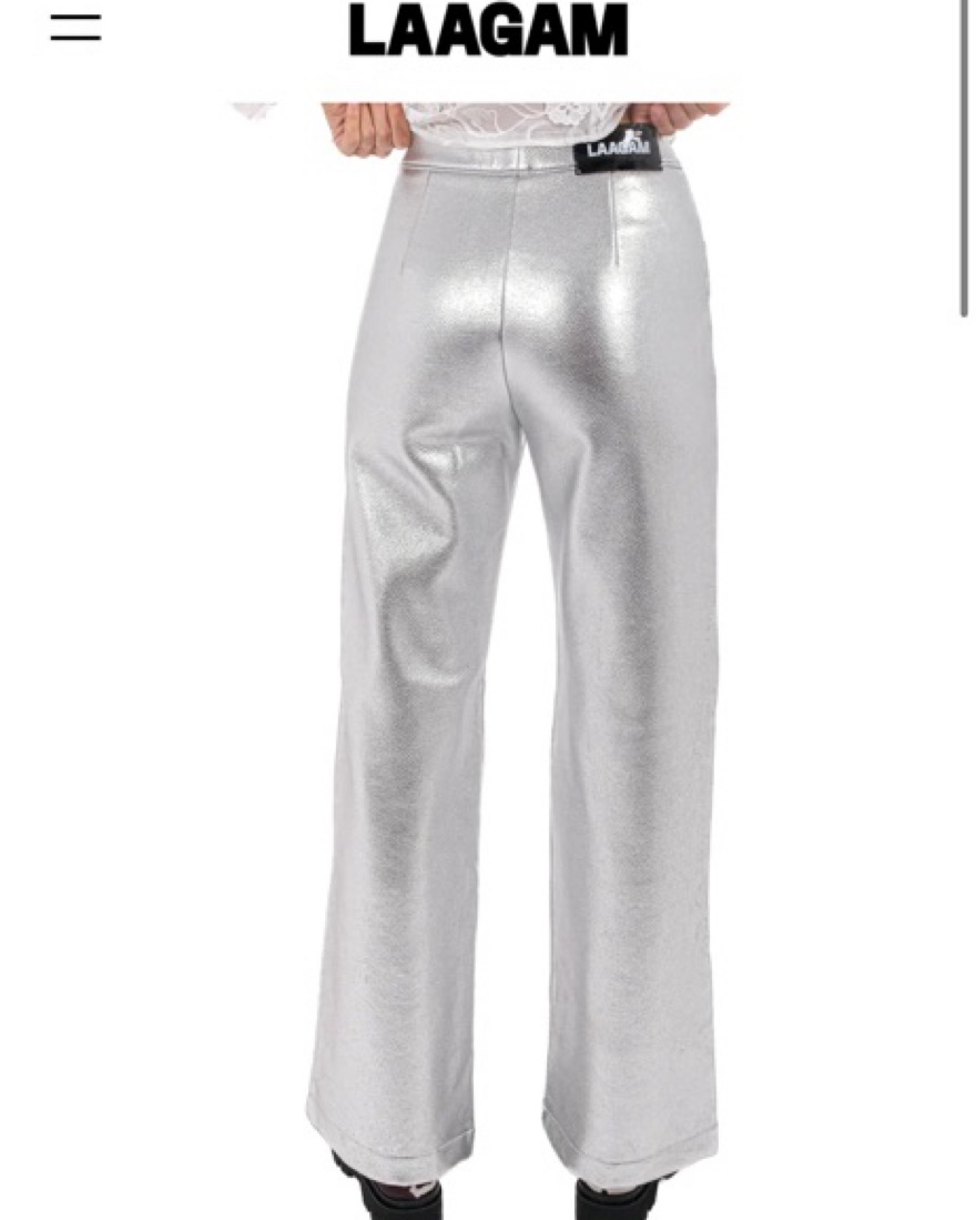 Laagam Studio 54 Silver Leather Pants by Laagam - Pickle