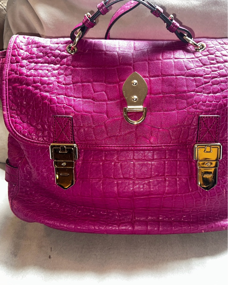 Mulberry HANDBAG Pink Croc Leather Tilli by Mulberry - Pickle