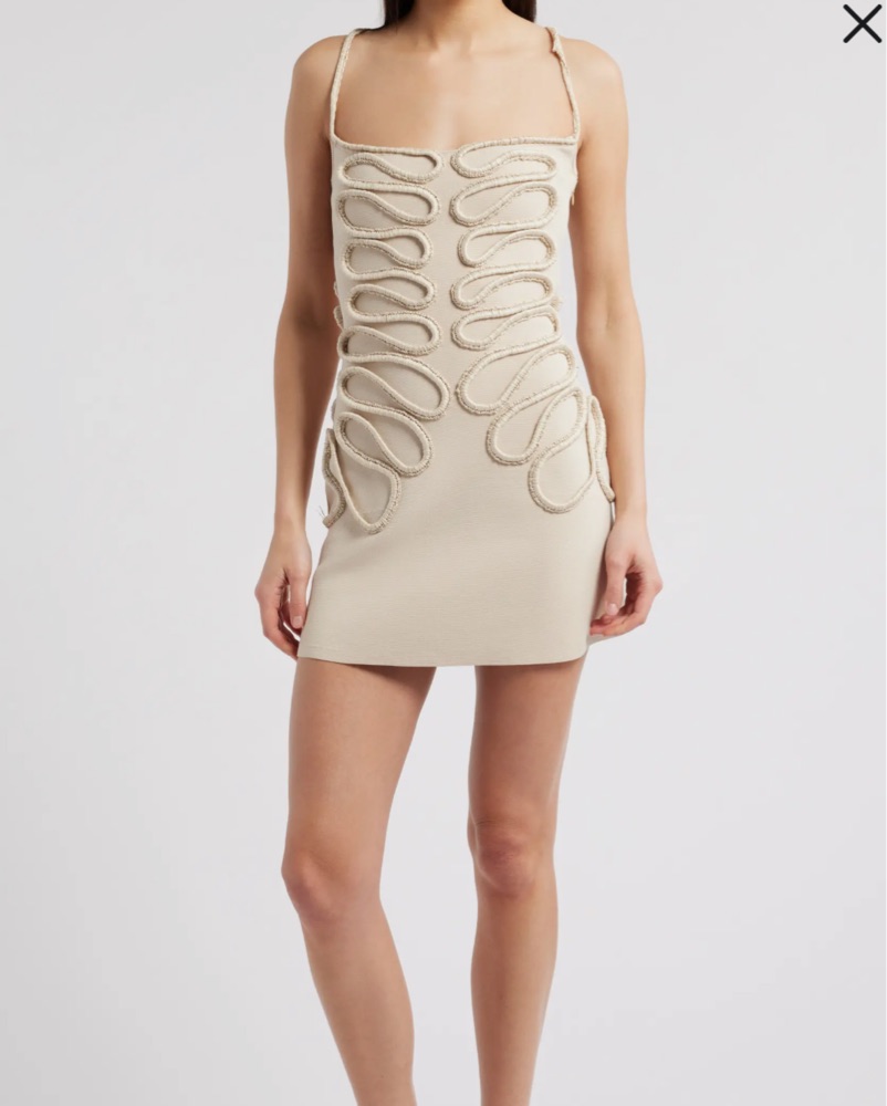 CULT GAIA AIMEE SOUTACHE KNIT DRESS by Cult Gaia - Pickle