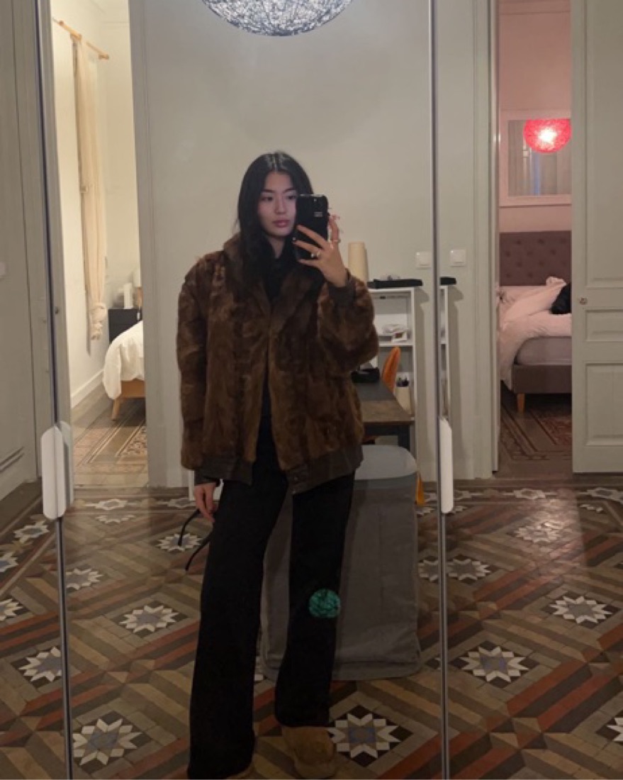 Vintage Fur Jacket by Vintage - Pickle