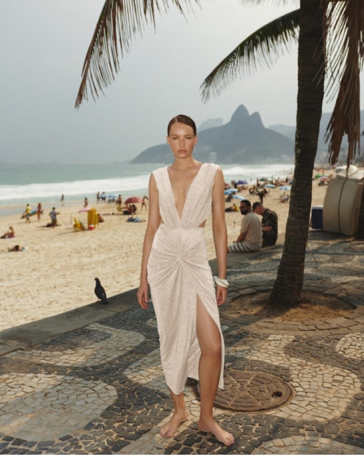 Baobab Midi Mia Dress In Capoeira by Baobab - Pickle