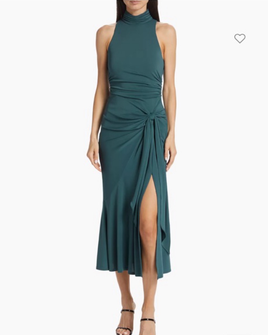 Cinq A Sept Green Midi Dress by Cinq A Sept - Pickle