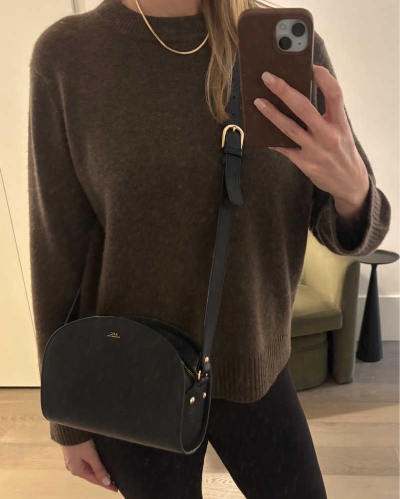 A.P.C. Demi-Lune Bag — Dark Navy by A.P.C. - Pickle