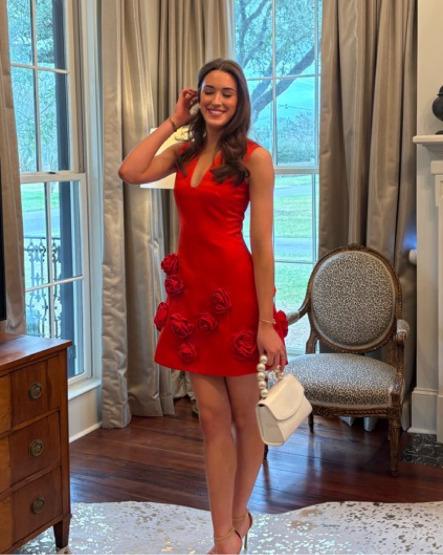 Red Mini Dress by Leo Lin - Pickle