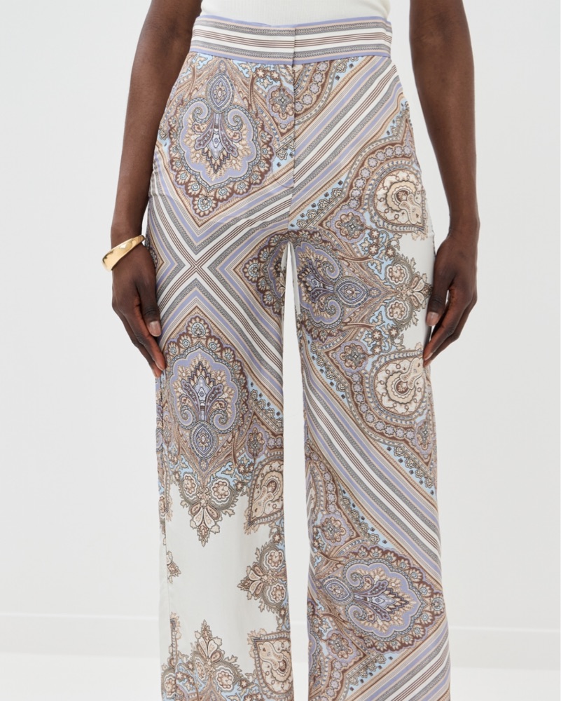 Veronica Beard Grigore Silk Pant by Veronica Beard - Pickle