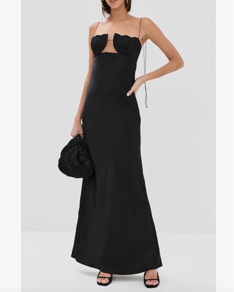 Anna October Tulip Dress Maxi Black by Anna October - Pickle