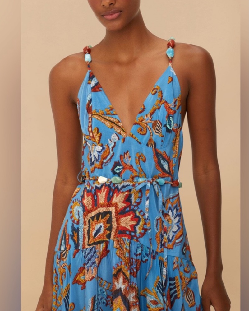 Farm Rio Blue Tapestry Maxi Dress by FARM RIO - Pickle