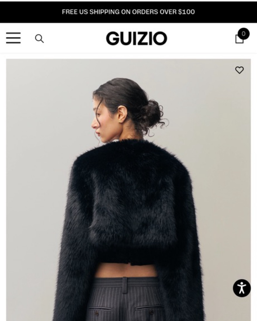 Alyana Faux Fur Jacket by Danielle Guizio - Pickle