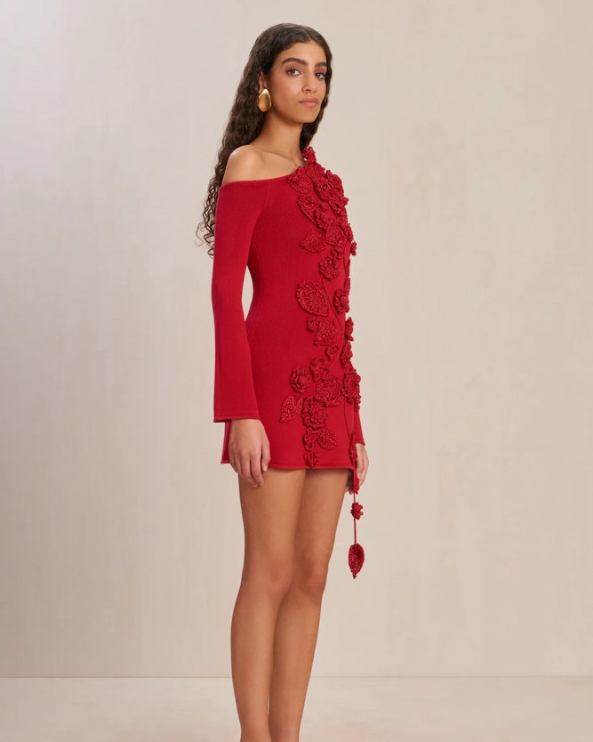 Cult Gaia Kaela Knit Dress by Cult Gaia - Pickle