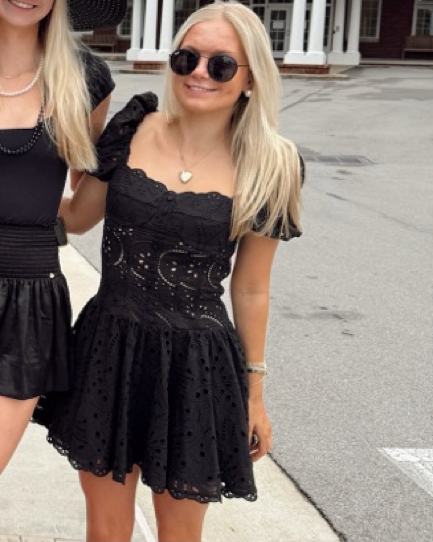 Charo Ruiz Black Puff Sleeve Mini Dress by Charo Ruiz - Pickle