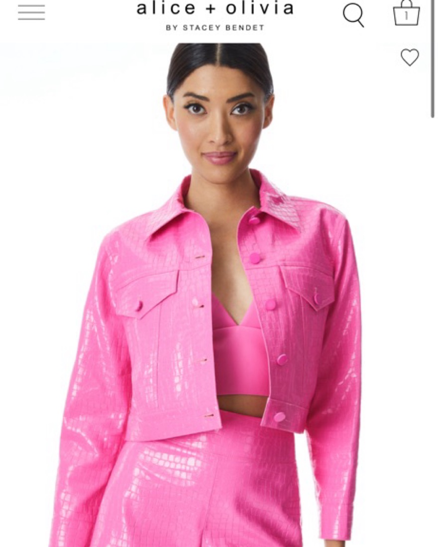 Alice And Olivia Pink Jacket by Alice & Olivia - Pickle