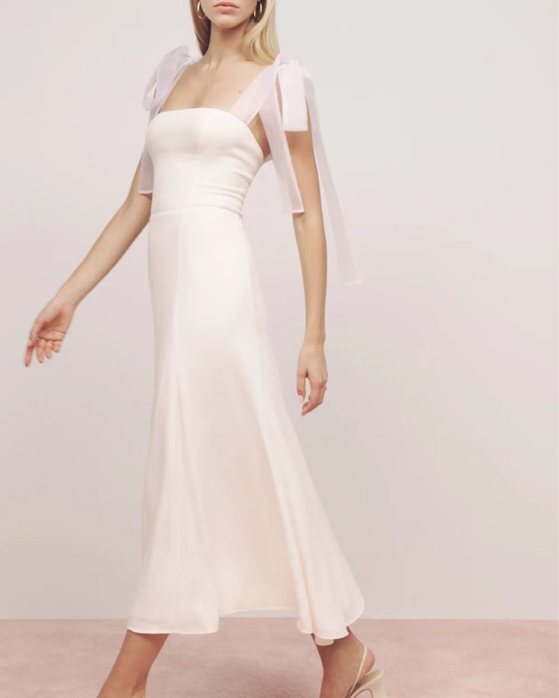 Reformation Kairo White Dress by Reformation - Pickle