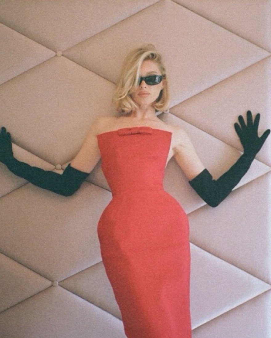 Helsa S Curve Dress by Helsa - Pickle