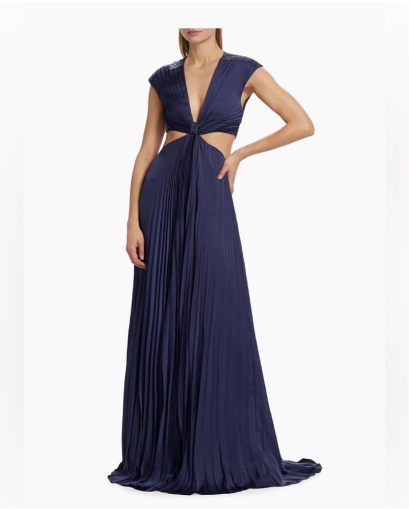 ALC Alejandra Pleated Cut-Out Gown by ALC - Pickle