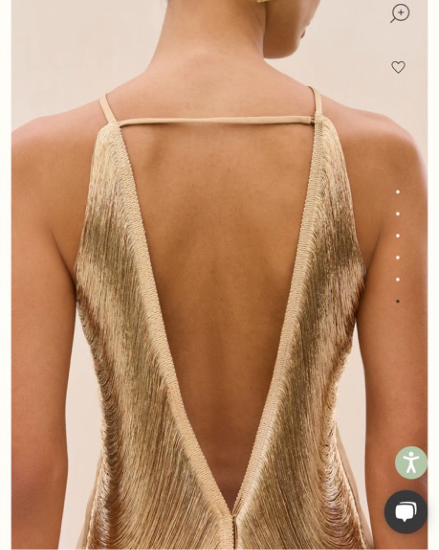 Gold Cult Gaia Mara Dress by Cult Gaia - Pickle