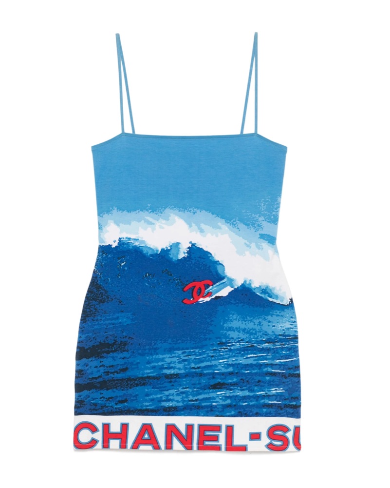 Chanel Surf Print Mini Dress by Chanel - Pickle