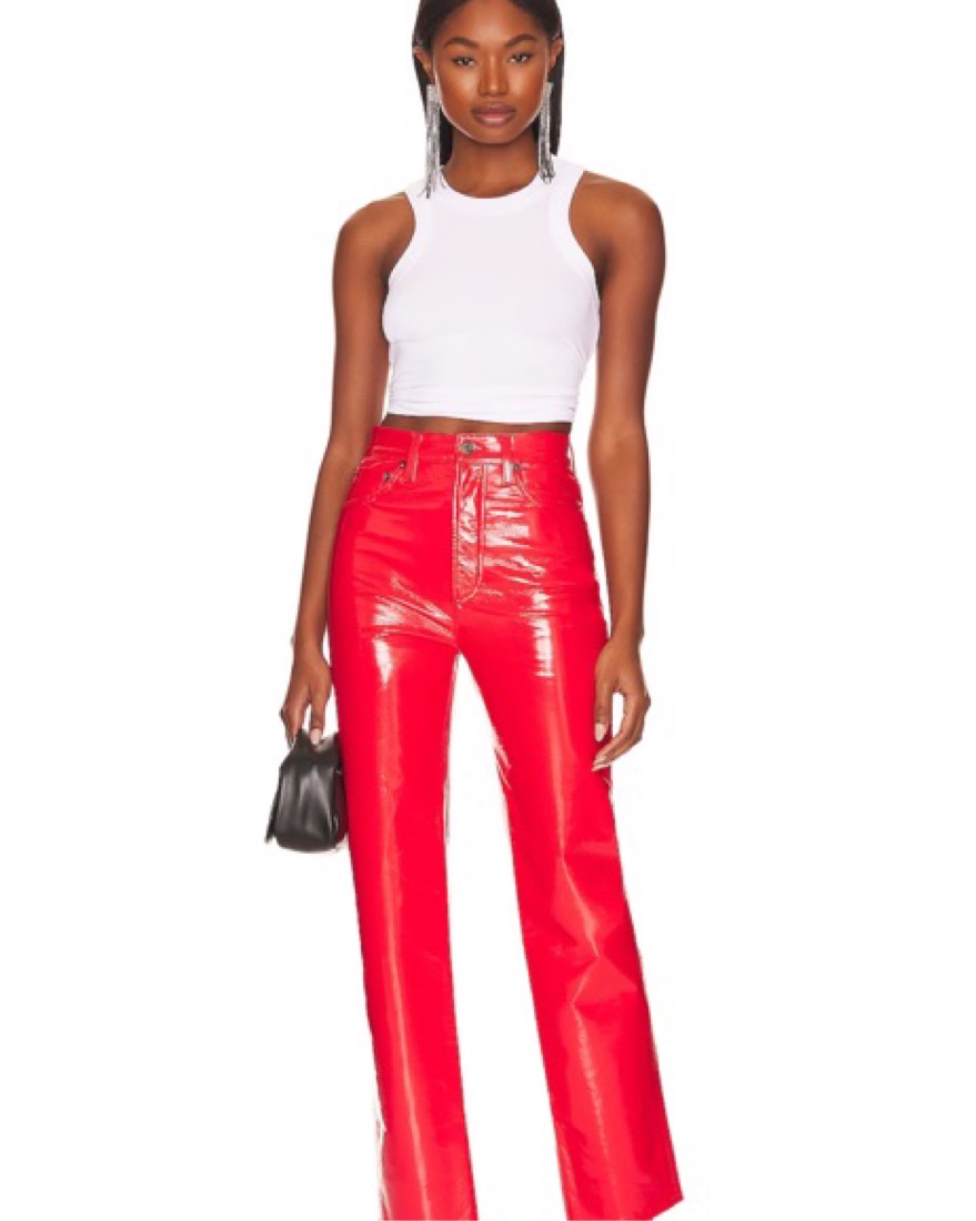 goar archive CROCO ZIPPER PANTS RED レッド All