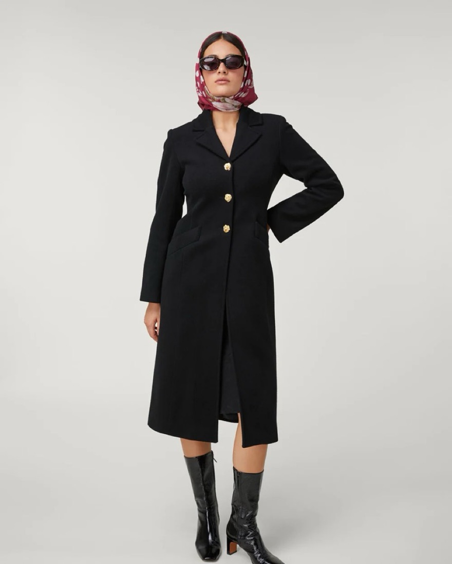 Rouje Federico Coat by Rouje Paris - Pickle