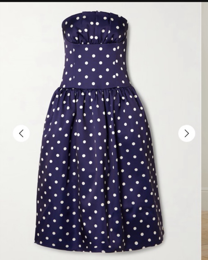 Self Portrait Navy Polka Dot Dress by Self Portrait - Pickle