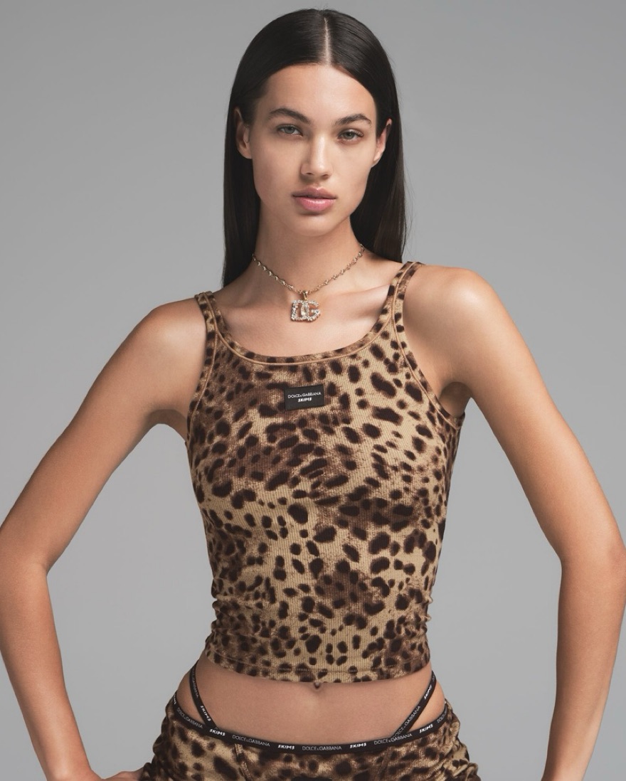 Dolce&Gabbana X Skims - Scoop Tank by Dolce + Gabbana - Pickle