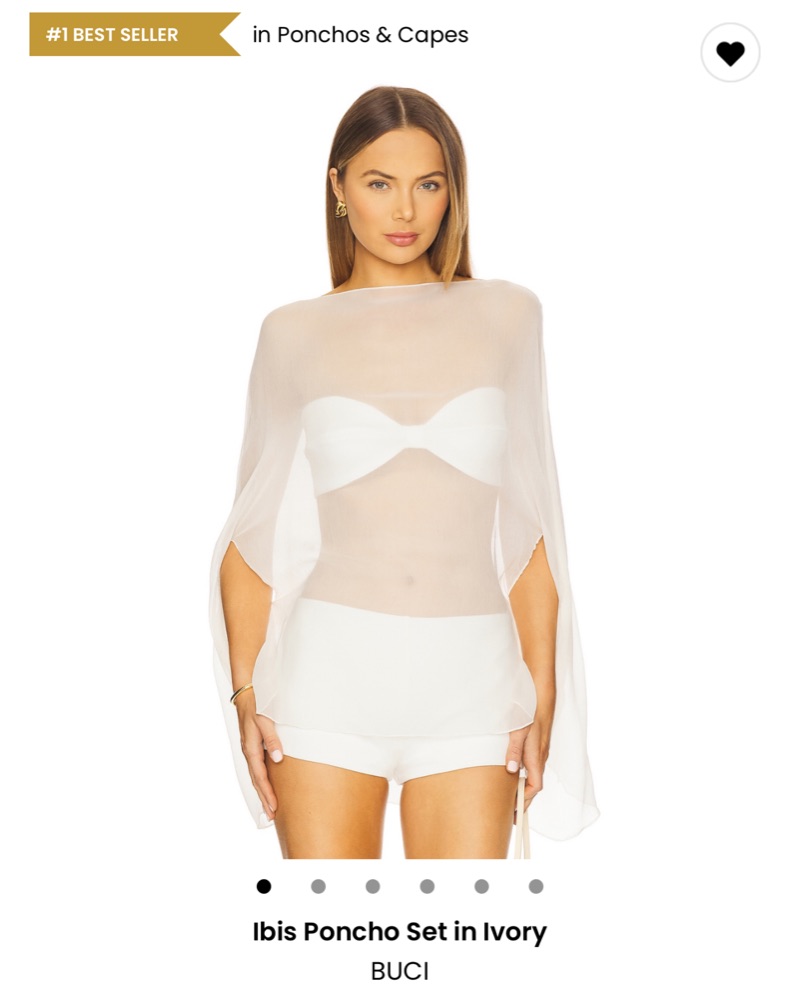 Buci Ivory Poncho Set by Buci NYC - Pickle