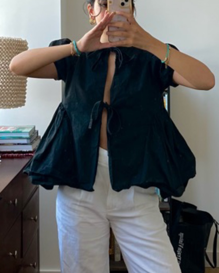 Sandy Liang Comfbo Top XS | Pickle