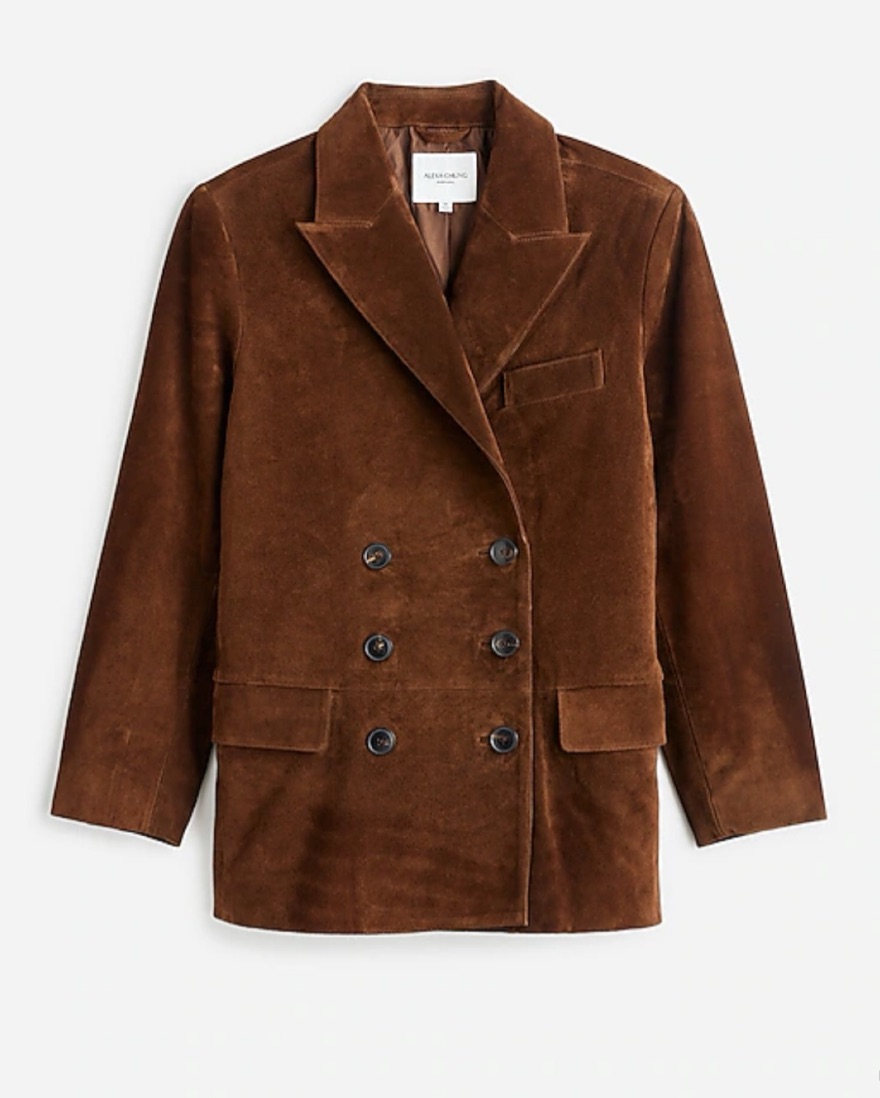 フレキシア ルトルス ルチェルナ Alexa Chung Madewell Suede Blazer by Alexa Chung - Pickle