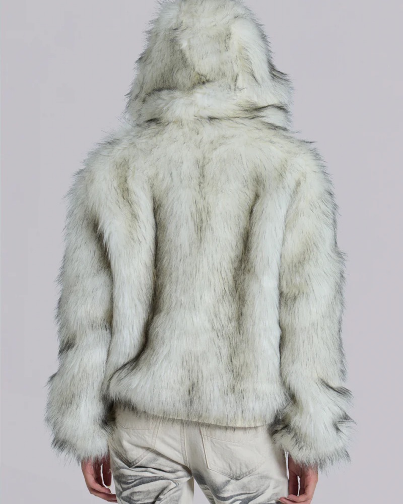 Jaded London Faux Fur Jacket Size XL by Jaded London - Pickle