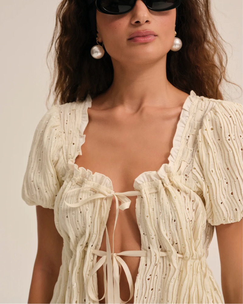 For Love And Lemons Erika Babydoll Set by For Love & Lemons - Pickle