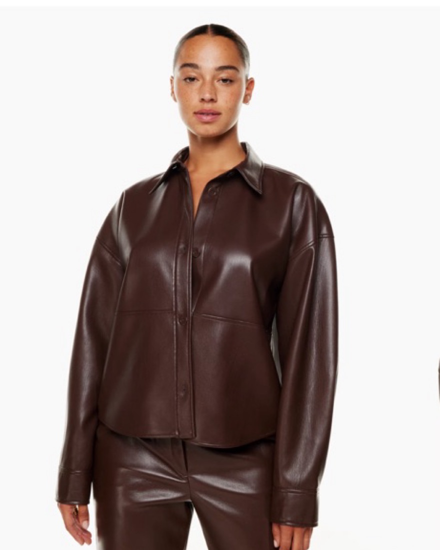 Pelli Hip Shirt Jacket by Aritzia - Pickle