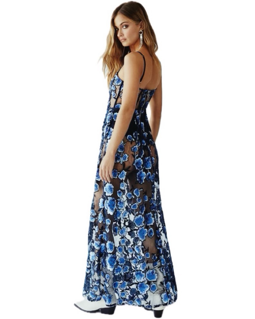 ぴくみん　ハリプLace Trimmed Floral Dress sun Blooming in the Sun Dress