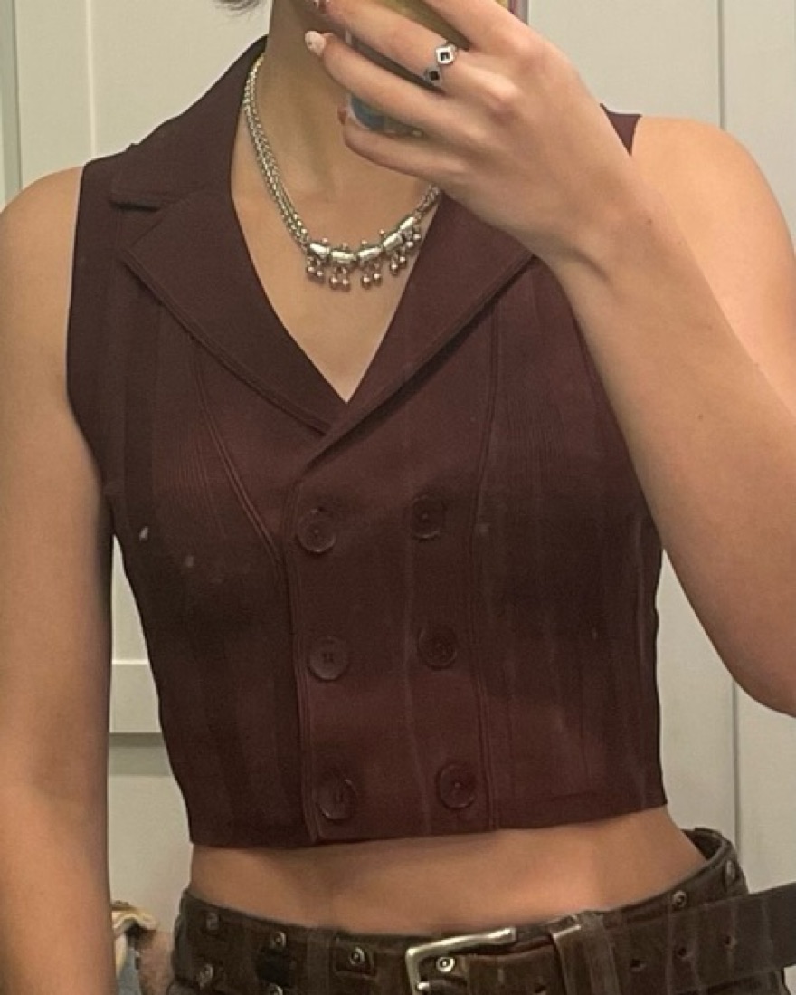 Sandro Salune Knit Vest by Sandro - Pickle