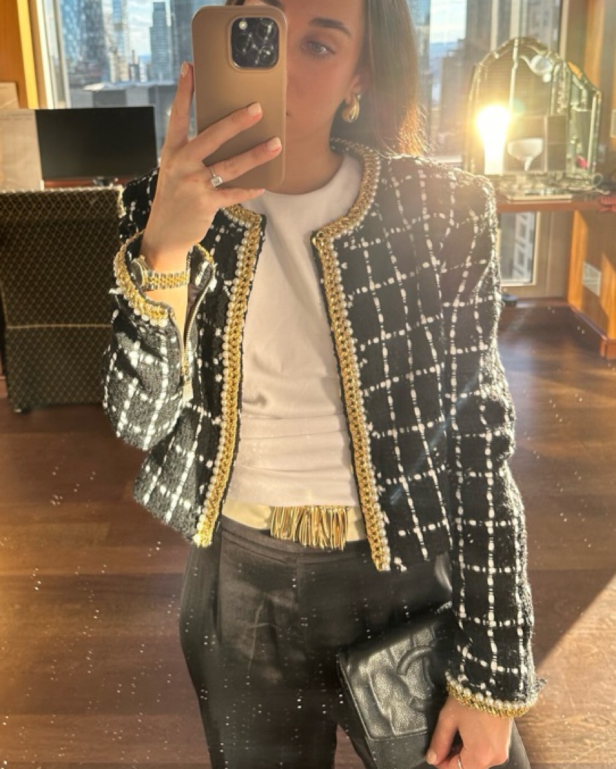 Alice And Olivia Tweed Jacket by Alice & Olivia - Pickle