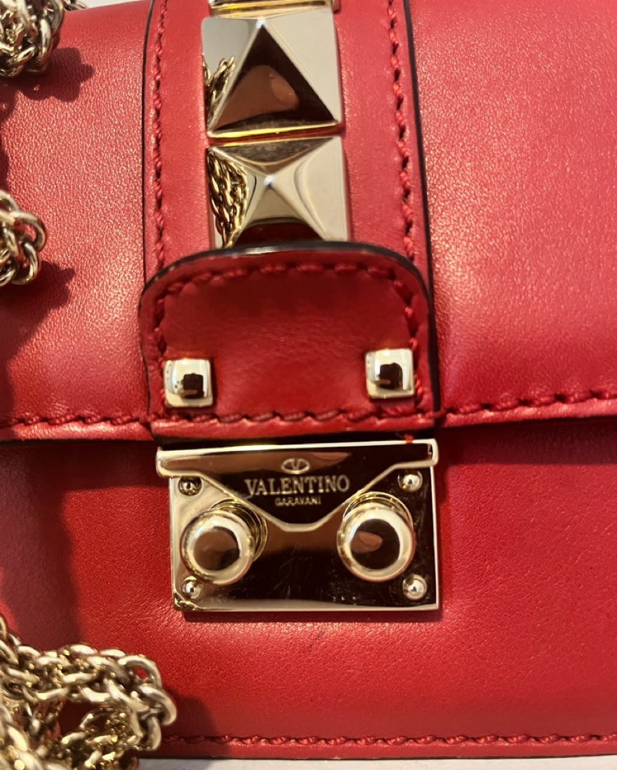Red Valentino Glam Lock Bag by Valentino - Pickle