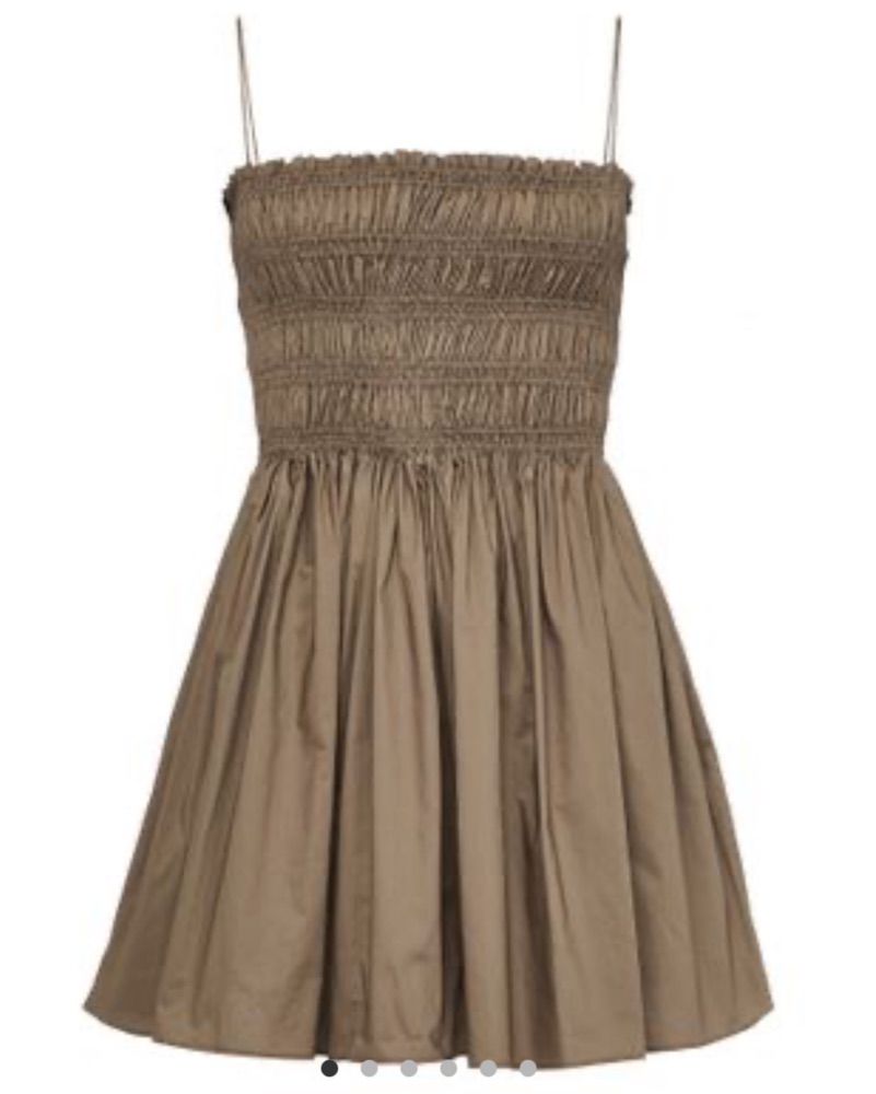 Matteau Shirred Bodice Mini Dress | Pickle