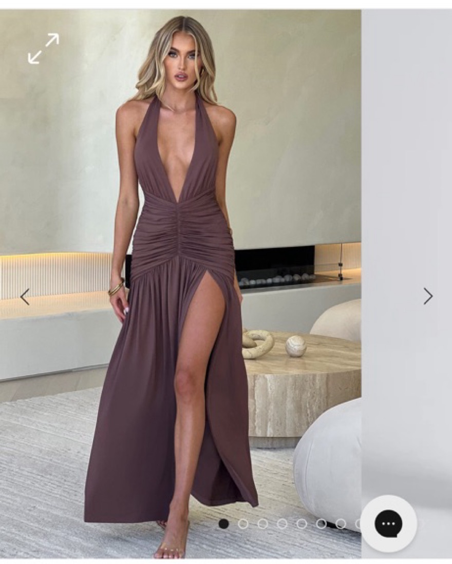 ：） 様フォロー割りBALLY PALOR Italy 90s 00s ドレスシ Babyboo Melania Maxi Dress by Babyboo Fashion - Pickle