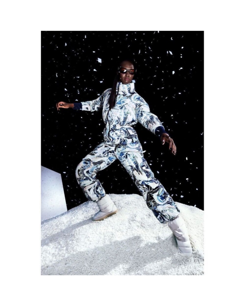 Sweaty Betty Aspen Ski Glacier-Print Jum by Sweaty Betty - Pickle
