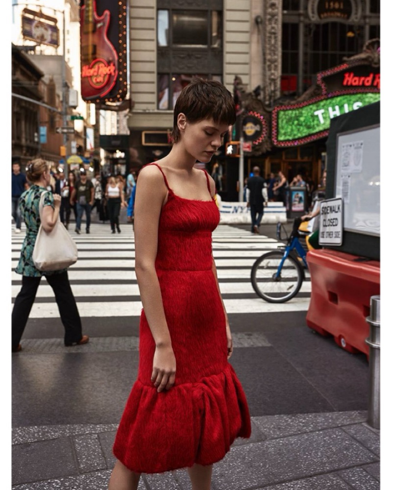 Prada Alpaca A-line Midi Dress by Prada - Pickle
