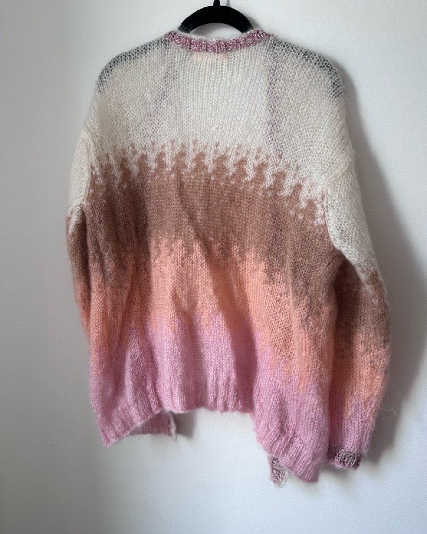 $650 Rose Carmine Sweater / Cardigan by Rose Carmine - Pickle