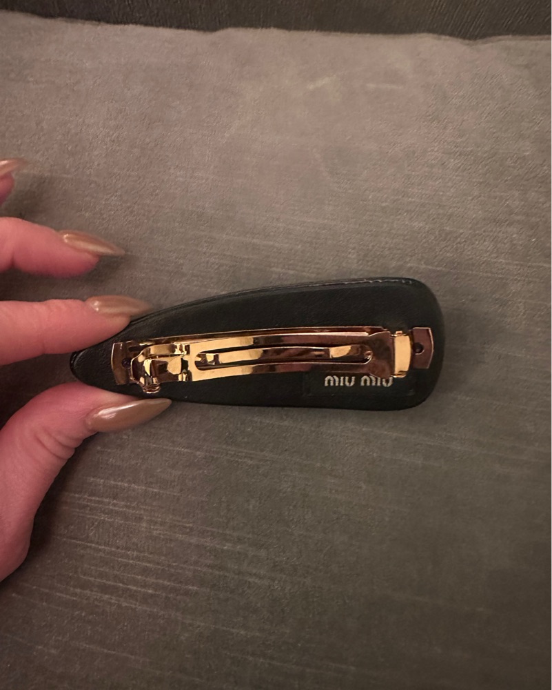 Miu Miu Hair Clip by Miu Miu - Pickle