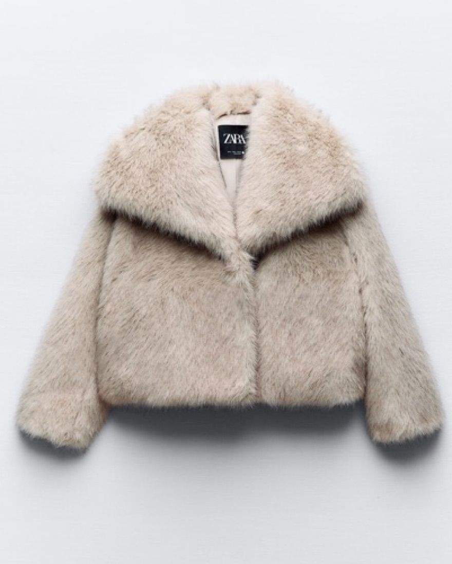 Viral Zara Fur Coat by Zara - Pickle