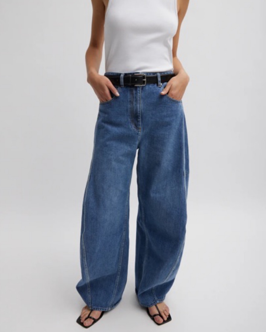 Tibi Classic Wash Denim Sid Jean by Tibi - Pickle